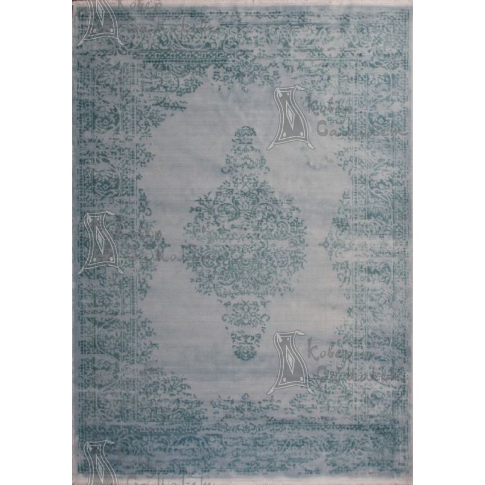 BAMBOO 10236 turkuaz Килими з віскози